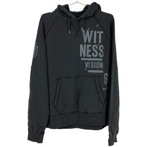Nike Men's Dark Grey Witness Vision LeBron James Hoodie Sweatshirt men’s M